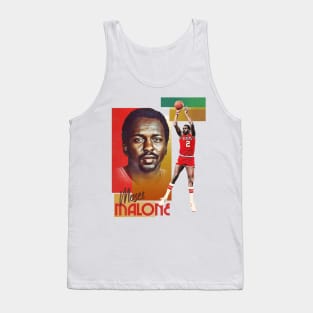 Retro Moses Malone Basketball Card Tank Top